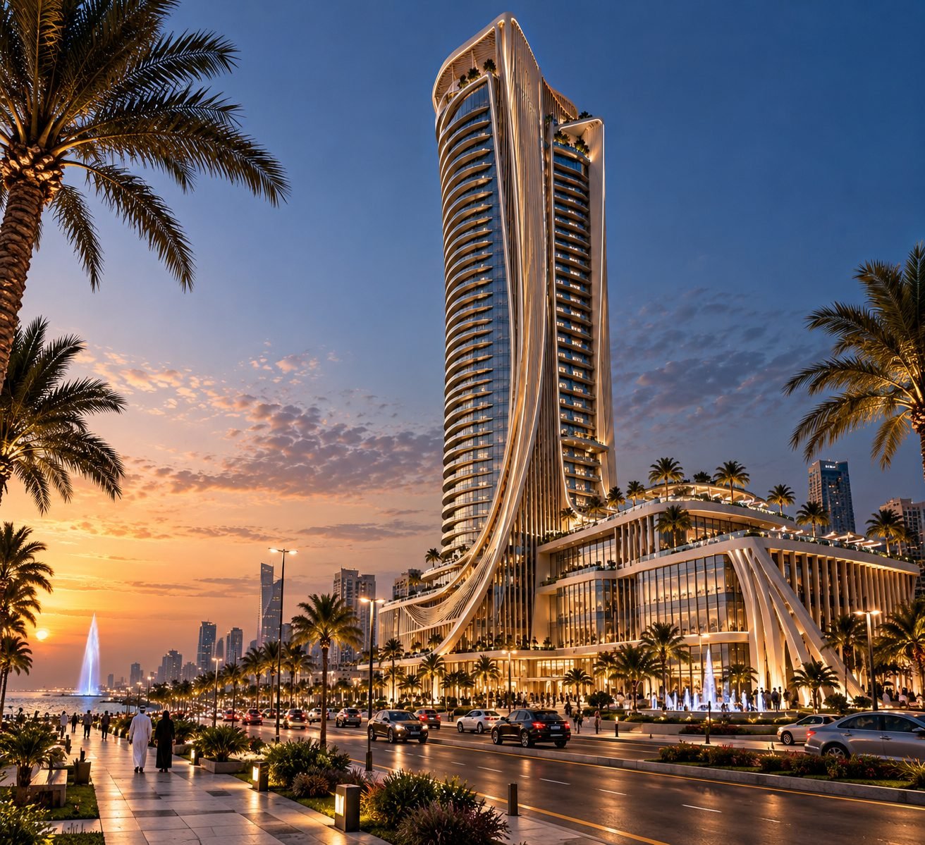 فندق 7 — المسبح والتراس